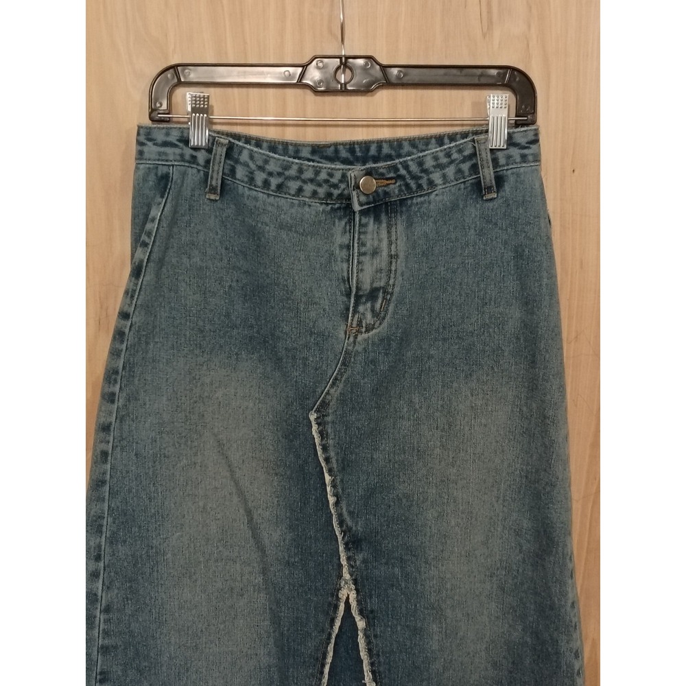 Denim Y2K Vintage Maxi Skirt Women's Size Large - Picture 3 of 7